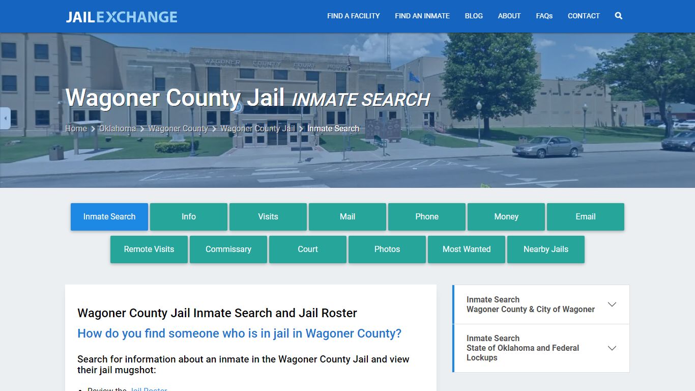 Inmate Search: Roster & Mugshots - Wagoner County Jail, OK - Jail Exchange
